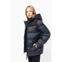 Unisex two-tone padded parka with hood
