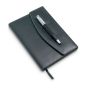 Document holder with ballpoint pen