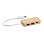 3-Port USB Bamboo Hub