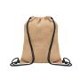 Jute sack with drawstring