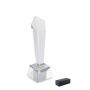 Crystal trophy in a box