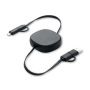 Set of retractable cables