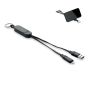 Cable set with bracket