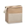 3L Jute and Canvas Cool Bag
