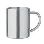 Double-walled steel mug