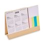 Desk calendar with memopad