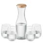 Glass drinkware set