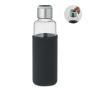 Glass bottle with warning sensor