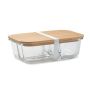 Glass and bamboo lunchbox