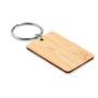 Rectangular bamboo keyring
