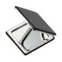 Double mirror with magnetic clasp