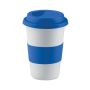 Ceramic cup with silicone lid