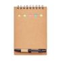 Recycled notepad with pen and n