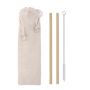 Bamboo straw brush pouch