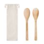 Bamboo utensil set