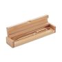 Twist-action bamboo ballpoint pen