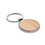 Bamboo metal keyring