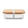 Glass lunchbox with bamboo lid