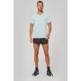 Men's sports T-shirt in recycled material with crew neck