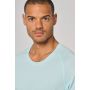 Men's sports T-shirt in recycled material with crew neck