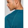 Men's sports T-shirt in recycled material with crew neck