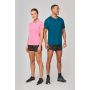Men's sports T-shirt in recycled material with crew neck