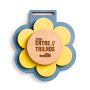 Custom Medals with 2 Raw MDF Appliques, UV Printing and Laser Engraving