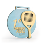 Custom Medals in Raw MDF with Cut Birch Applique and UV Printing