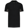 Men’s short-sleeve two-tone piqué polo shirt