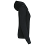 Ladies' sweatshirt with contrast hood