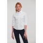 Ladies' fitted shirt with 3/4 sleeves