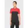 Eco-responsible unisex two-tone short-sleeved polo