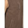 Unisex fleece gilet with sherpa lining