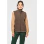 Unisex fleece gilet with sherpa lining