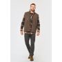 Unisex fleece gilet with sherpa lining