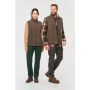 Unisex fleece gilet with sherpa lining