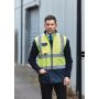 Lined high-visibility vest