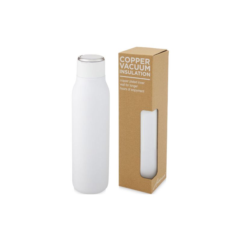 600ml copper vacuum insulated bottle with metal loop "Marka"