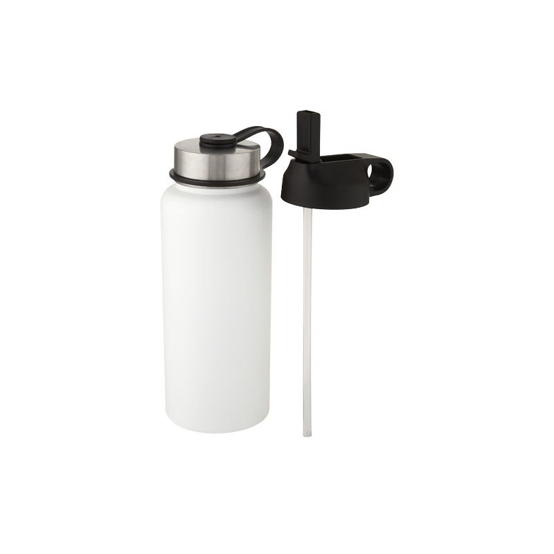 1L copper vacuum insulated sports bottle with 2 lids "Supra"