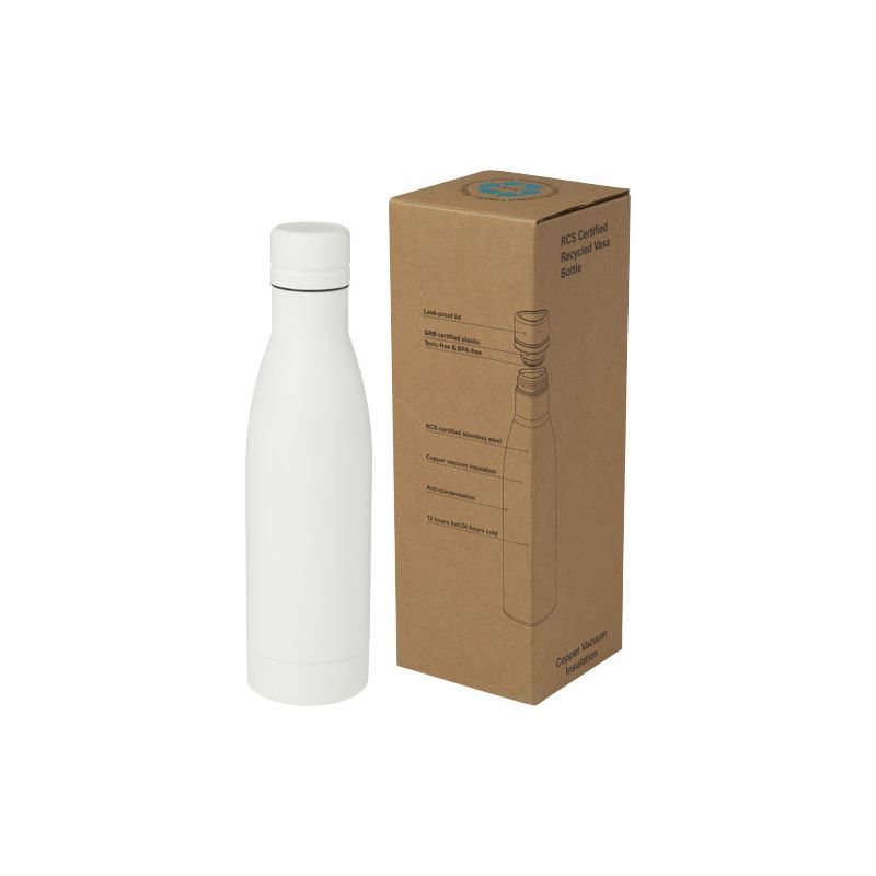 Garrafa com isolamento a vácuo em cobre e aço inoxidável reciclado de 500 ml com certificado RCS "Vasa" 