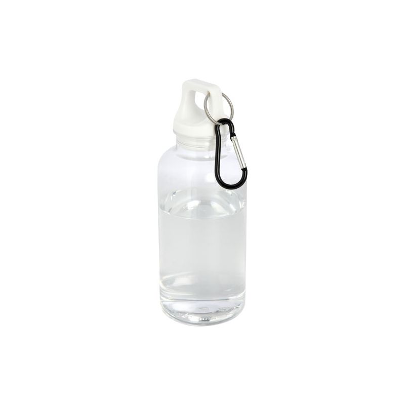 400 ml RCS-certified recycled aluminium water bottle with carabiner "Oregon"