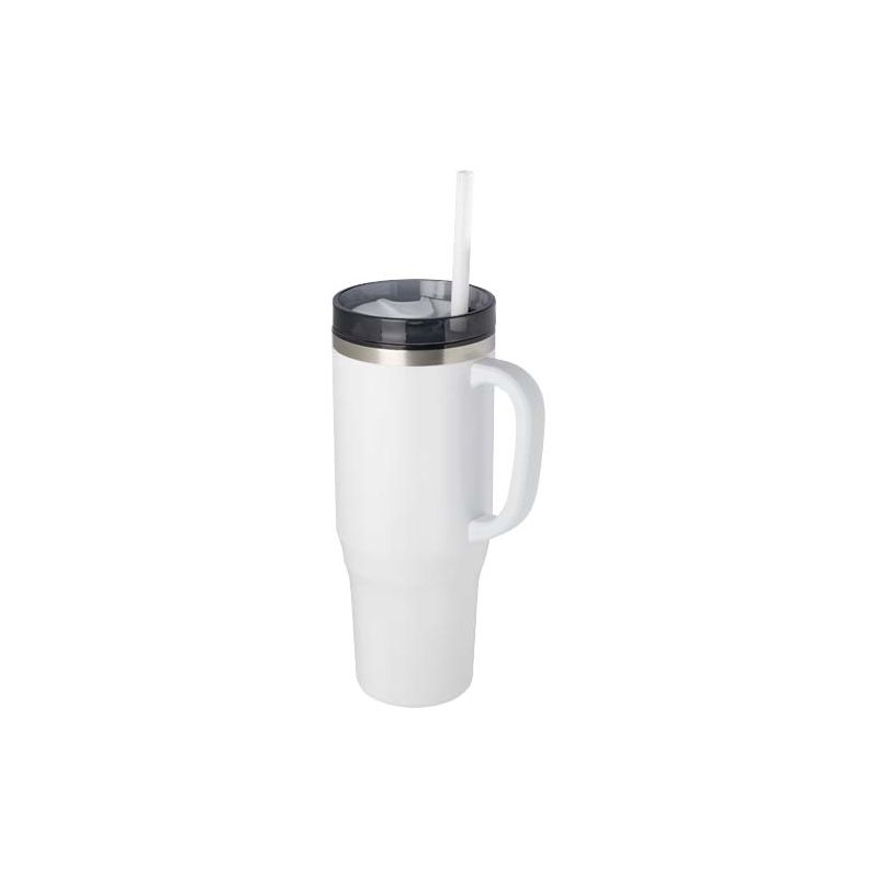 1200 ml "Melbourne" insulated mug with straw, RCS certified