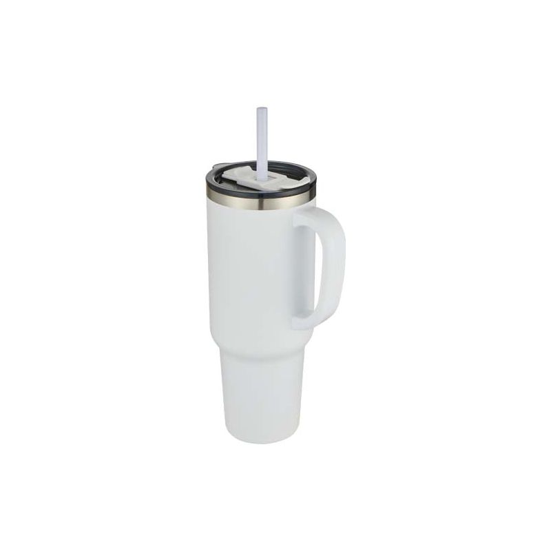 1200 ml "Sydney" double-walled RCS-certified copper vacuum insulated tumbler with straw
