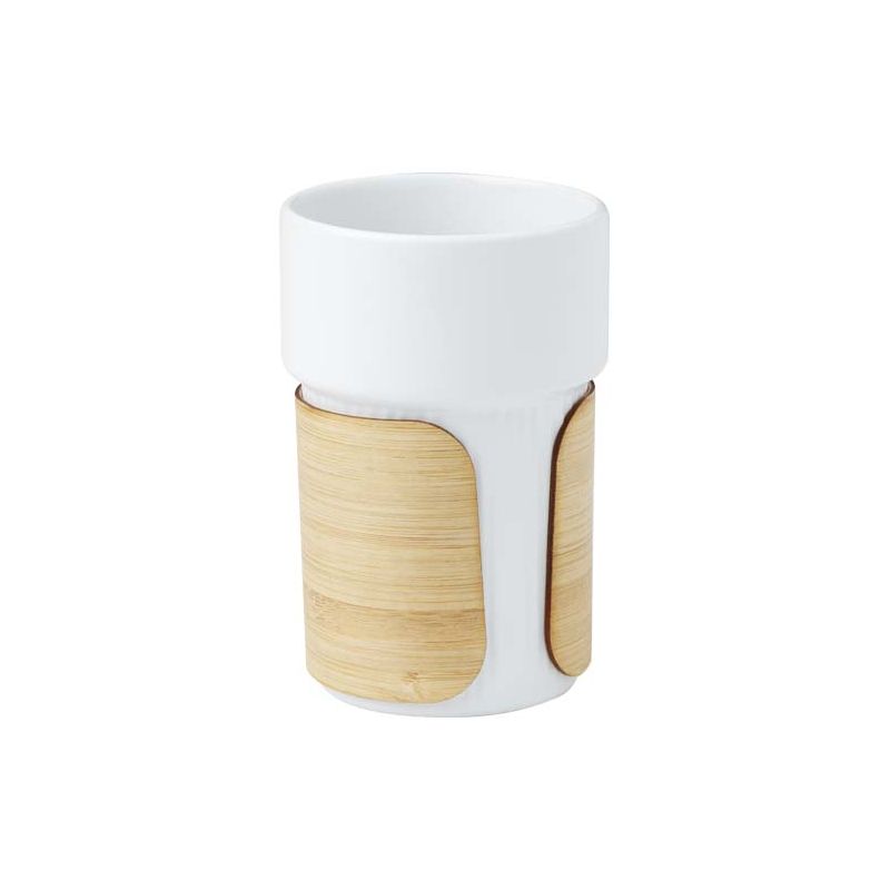 340 ml thermal mug with bamboo sleeve "Fika"