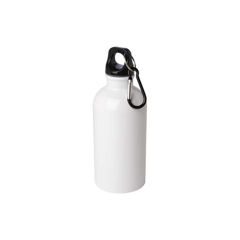 400 ml RCS certified single wall stainless steel water bottle with carabiner "Oregon"