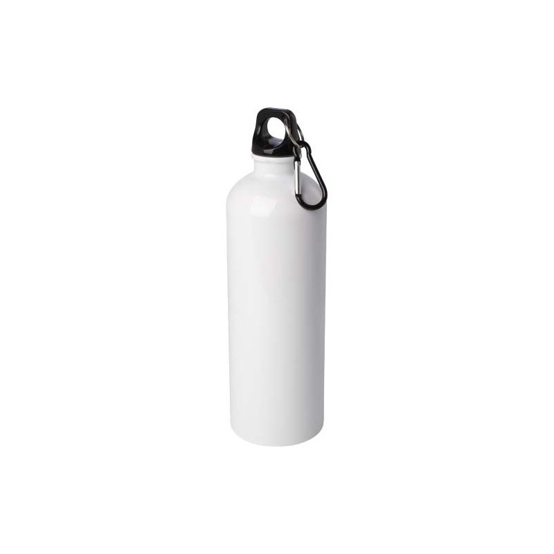 750 ml "Oregon" RCS certified single wall stainless steel water bottle with carabiner