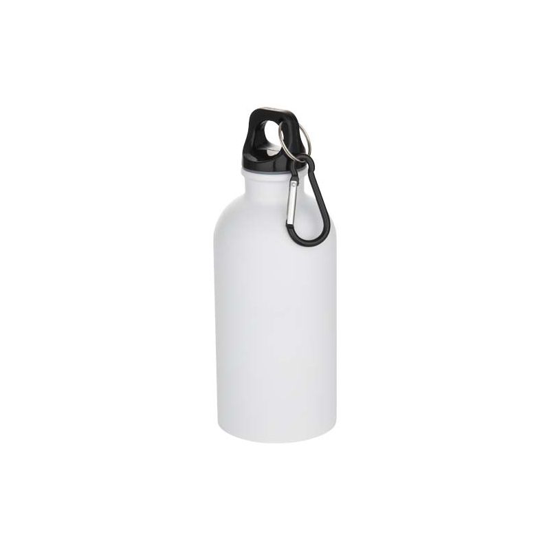400 ml single-wall RCS certified stainless steel water bottle with carabiner "Oregon"