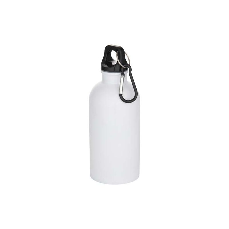 400 ml single-walled RCS certified stainless steel water bottle for sublimation with carabiner "Oregon"