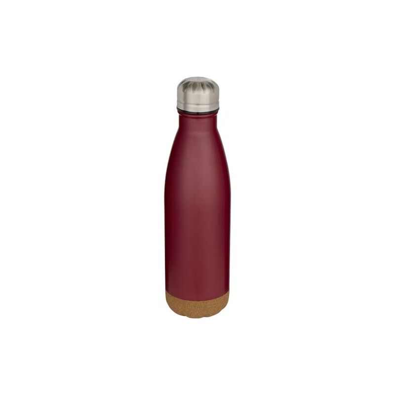 500ml double-wall vacuum insulated stainless steel water bottle with cork detailing "Cove"