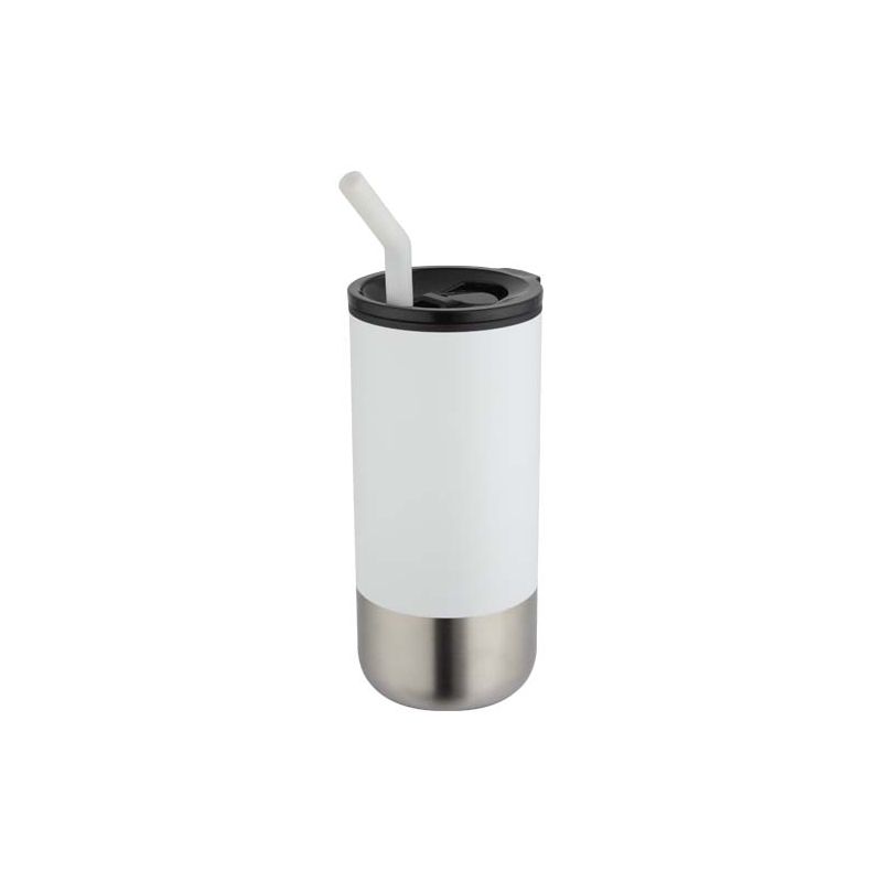 480 ml recycled RCS insulated tumbler with straw "Grayson"